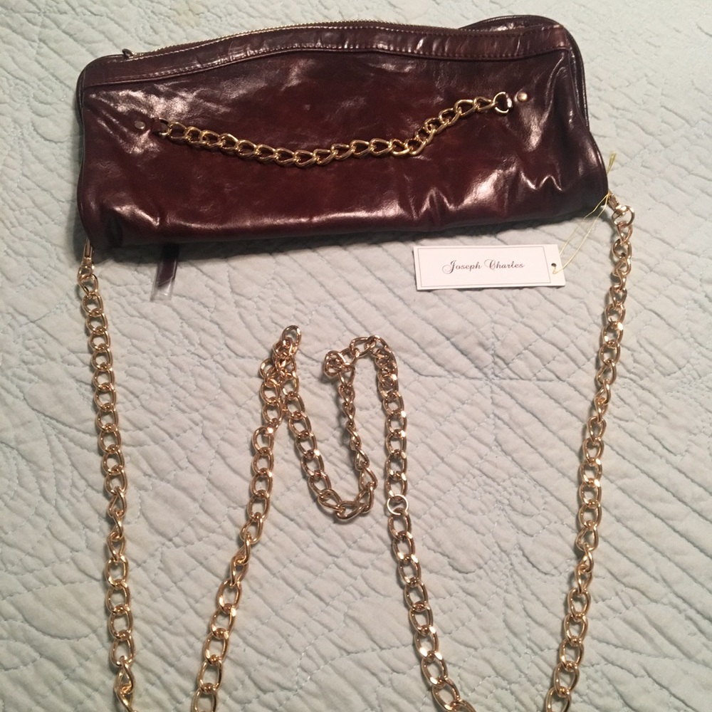 Joseph Charles Leather Handbag, NWT, Cinnamon